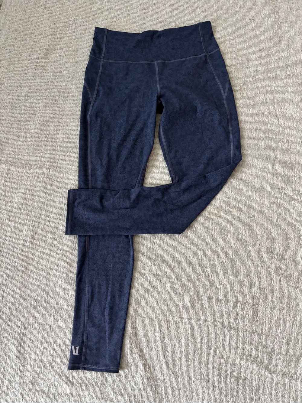 Vuori Leggings Blue Marble Print Size Medium